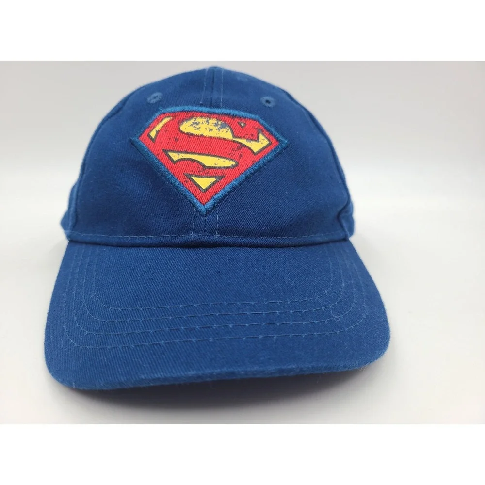 Youth Superman DC Comics Adjustable Hat Cap Baseball Child Kids Boys Girls Blue‎